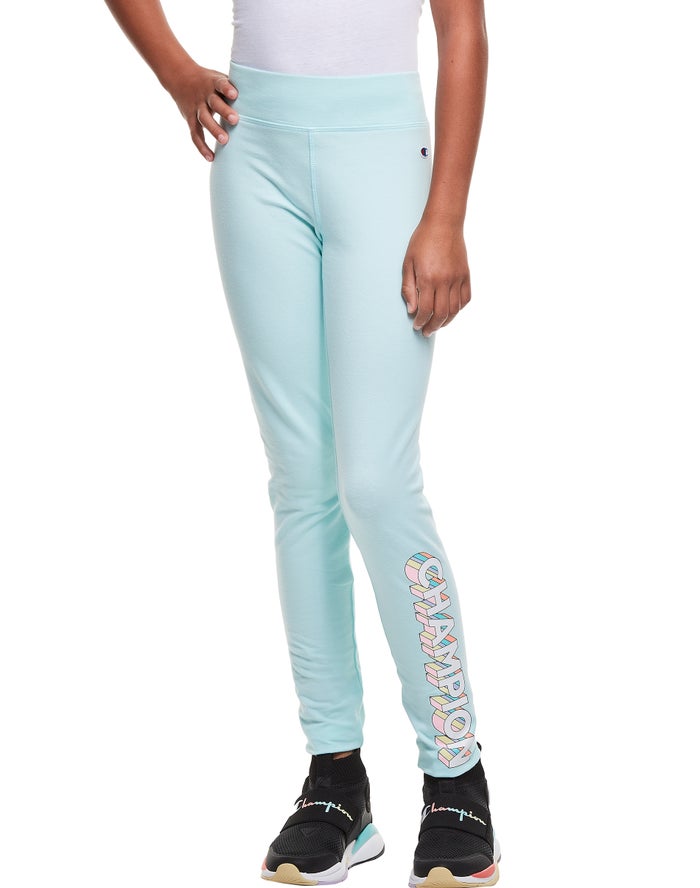 Leggings Champion Niña - Drop Shadow Logo ( Azules Claro ) 6527019-TH